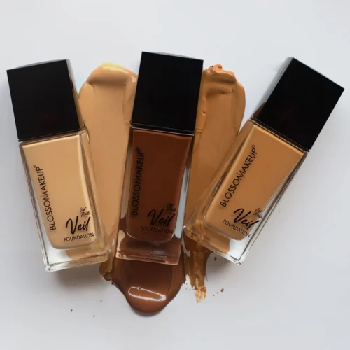 swatches of blossom veil foundation